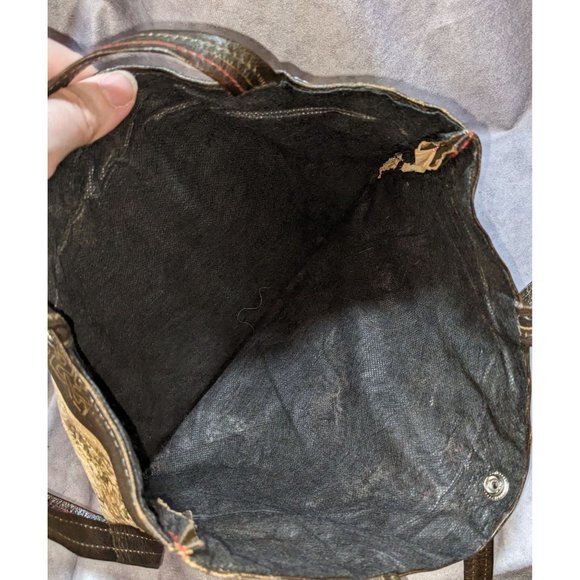 Metallic Rainbow Egyptian Hieroglyph Tote - Picture 3 of 5